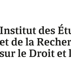Un nouvel Institut des Études et de la Recherche sur le Droit et la Justice (IERDJ) pour répondre aux besoins de connaissances et de recherches
